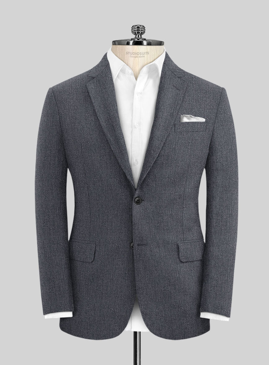 Italian Linen Zod Blue Jacket
