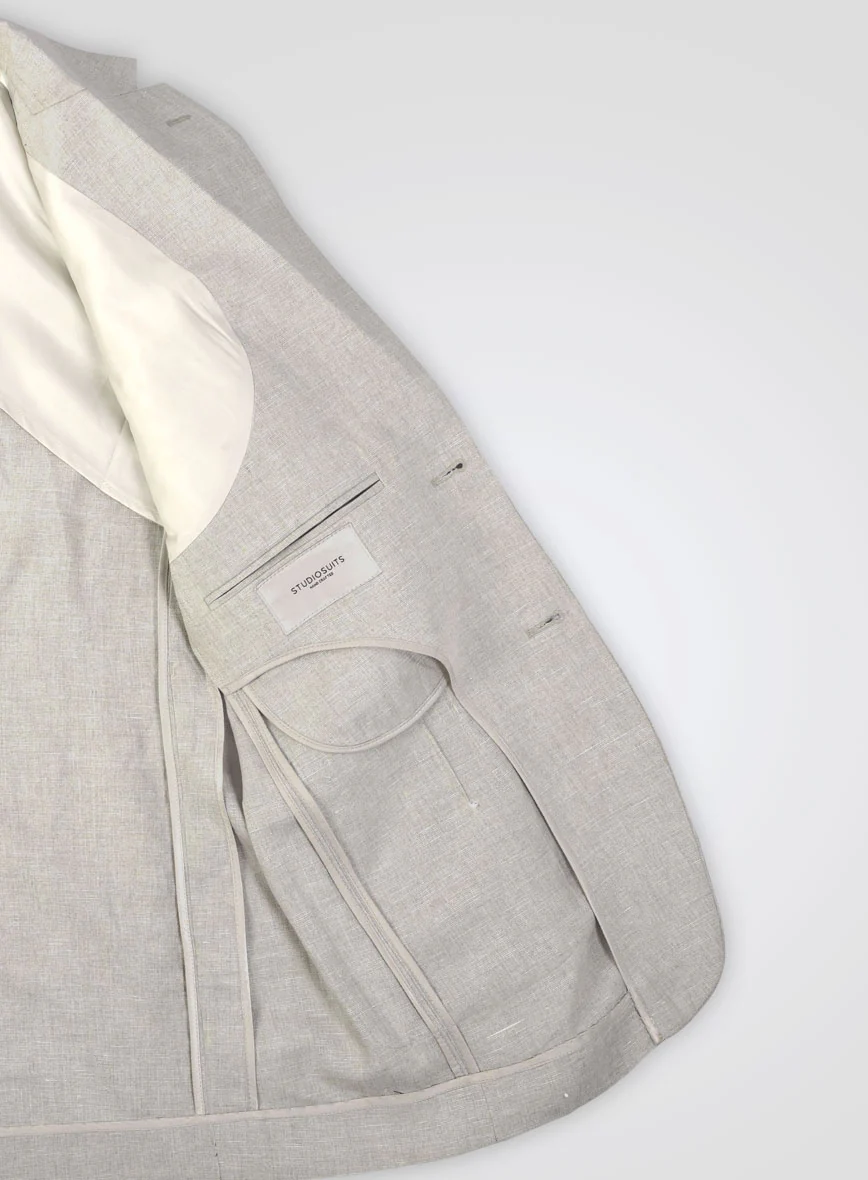 Italian Meadow Unstructured Linen Jacket - Image 4