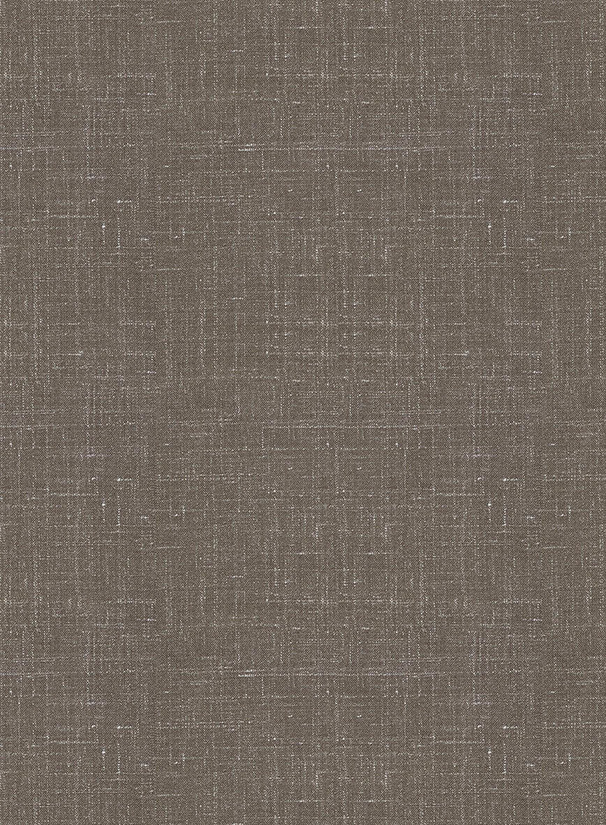 Italian Murano Brown Wool Linen Pants - Image 3