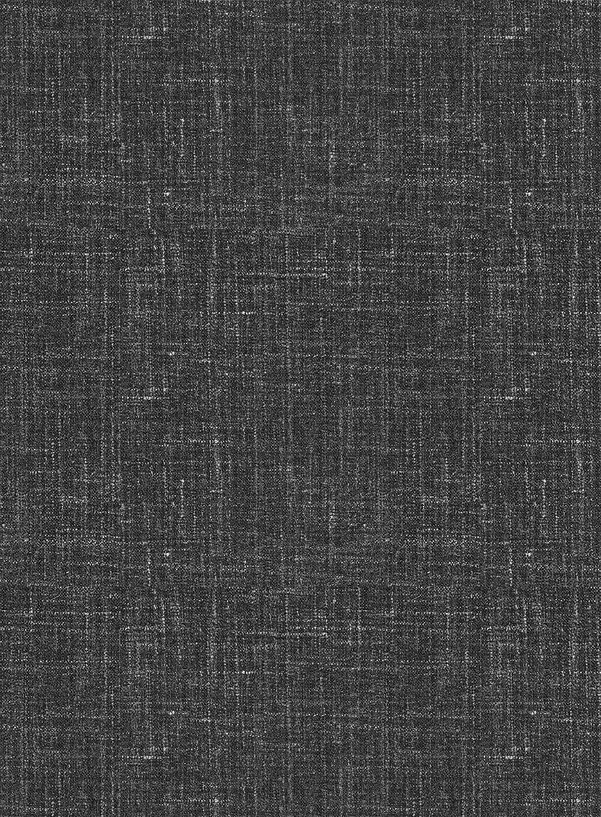 Italian Murano Charcoal Wool Linen Jacket - Image 3