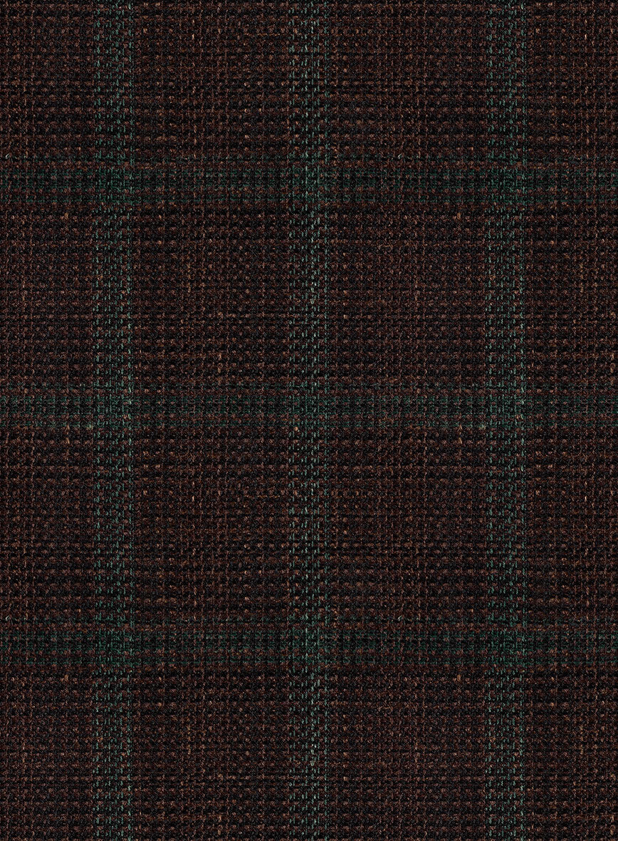 Italian Murano Corri Checks Wool Linen Silk Jacket - Image 3