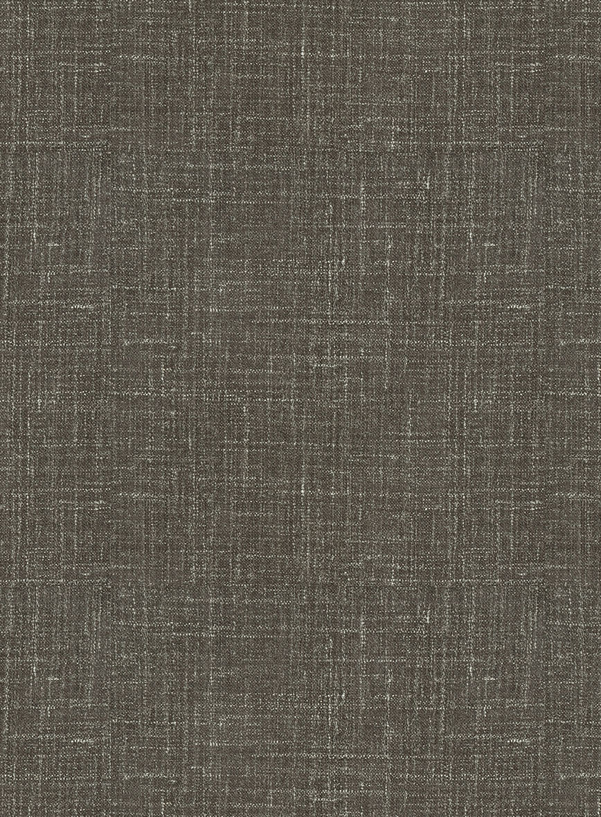 Italian Murano Mud Brown Wool Linen Jacket - Image 3