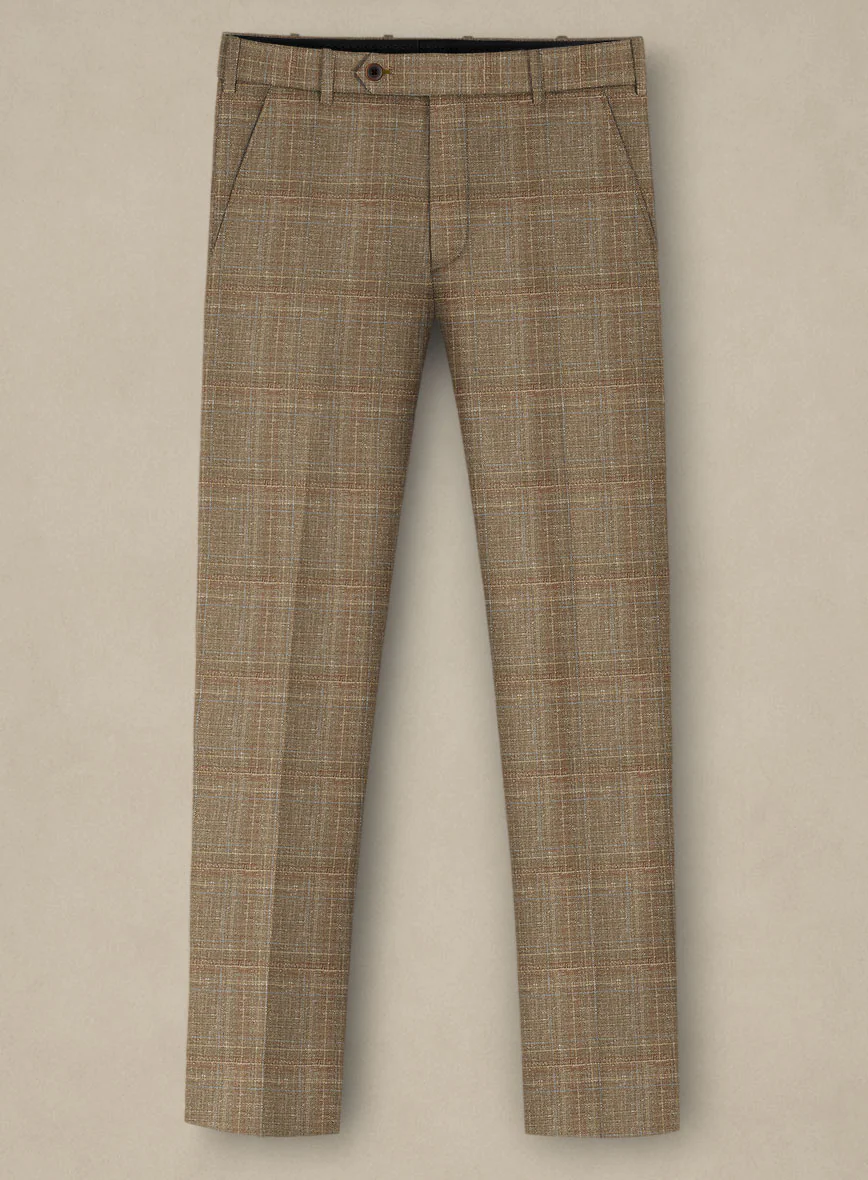 Italian Murano Ocavi Brown Wool Linen Silk Suit - Image 5