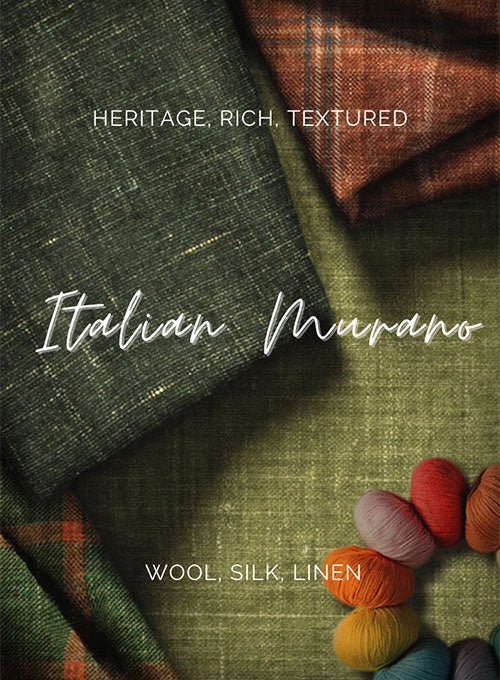 Italian Murano Pelias Blue Wool Linen Jacket - Image 4