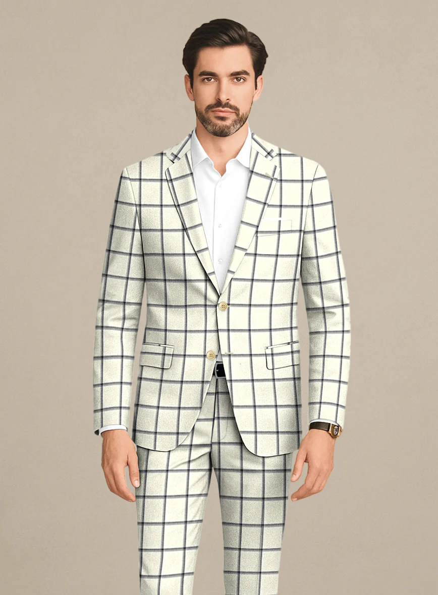 Italian Murano Recamo Ivory Wool Linen Silk Jacket - Image 2
