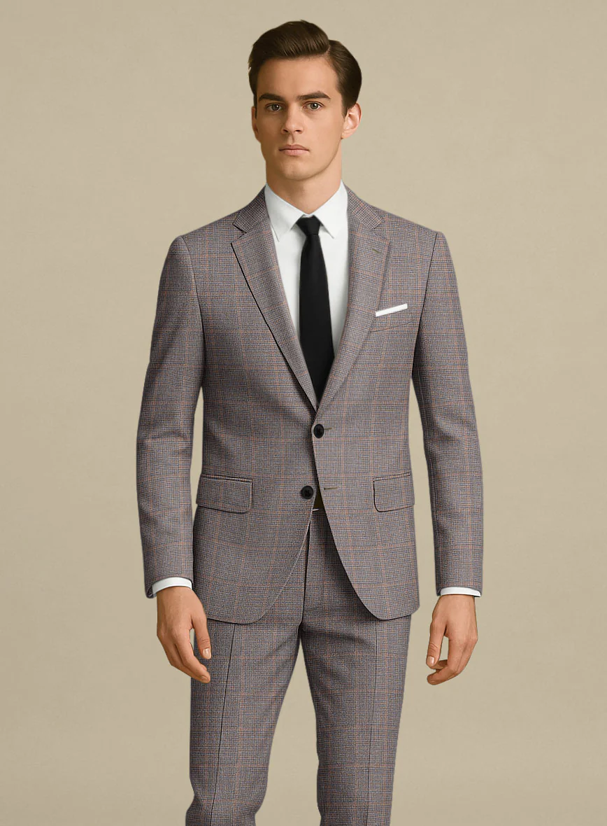 Italian Murano Satie Houndstooth Wool Linen Silk Jacket - Image 2