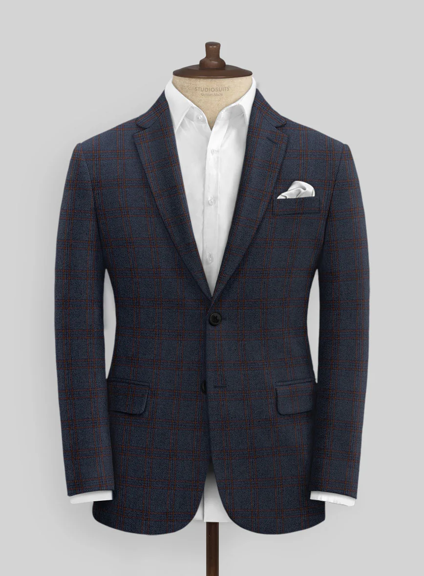 Italian Narciso Check Tweed Jacket