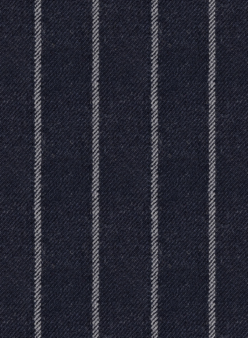 Italian Navy Ascot Rope Stripe Tweed Suit - Image 6