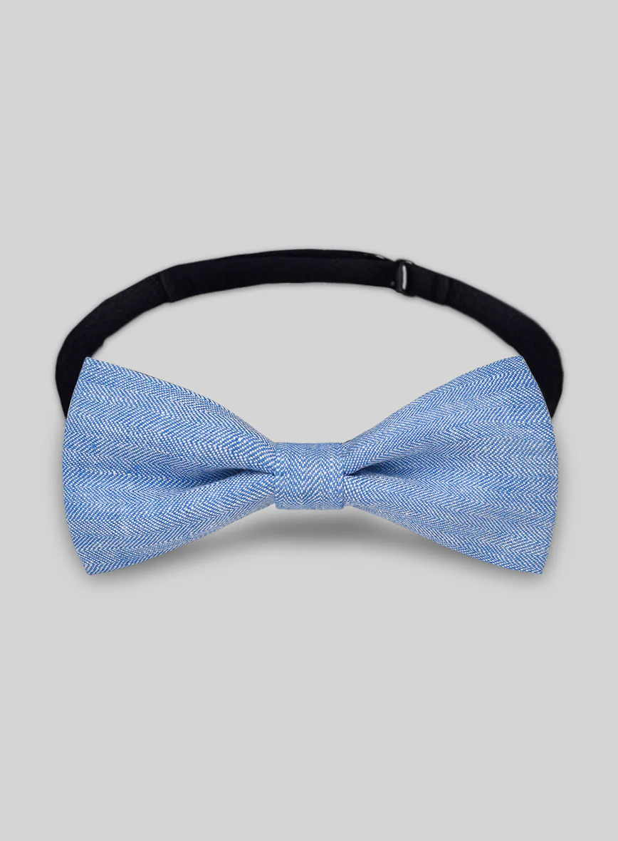 Italian Linen Bow - Nile Blue - Image 2