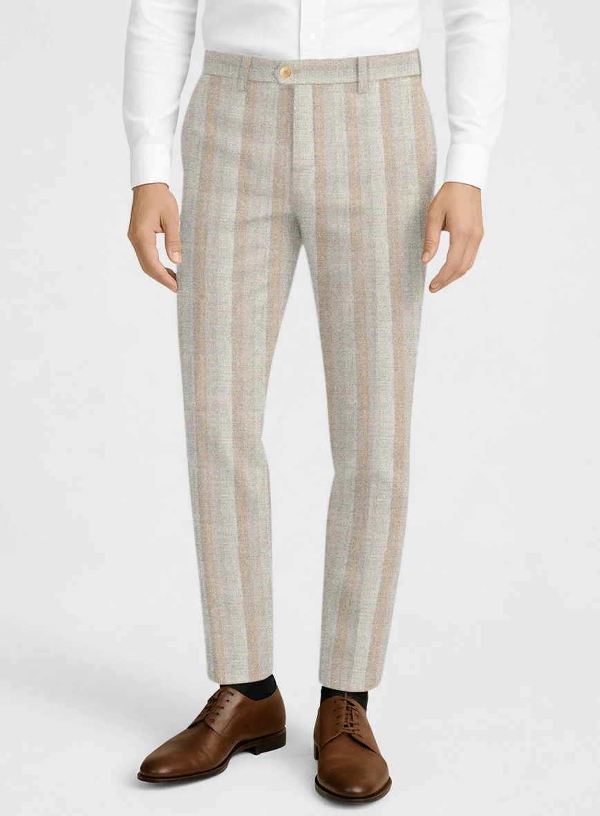 Italian Oatfield Herringbone Tweed Pants