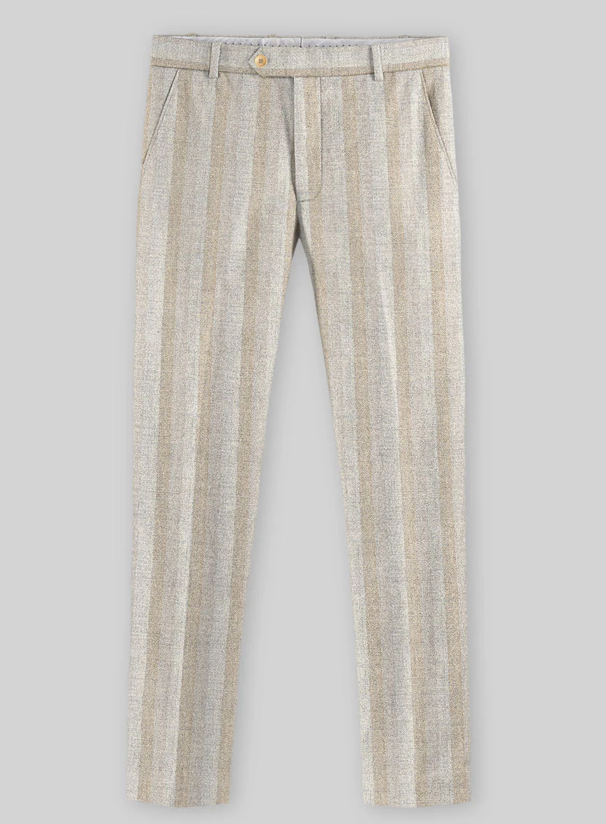 Italian Oatfield Herringbone Tweed Pants - Image 2