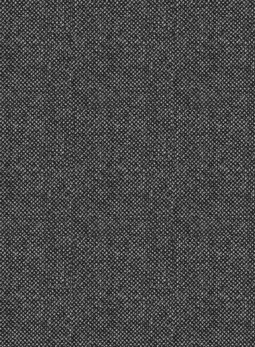 Italian Ombo Dark Gray Birdseye Flannel Pants - Image 3