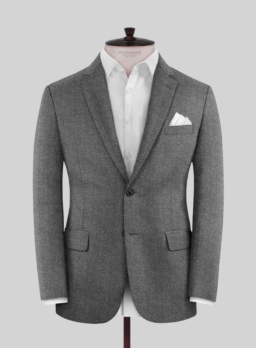 Italian Ombo Gray Birdseye Flannel Jacket
