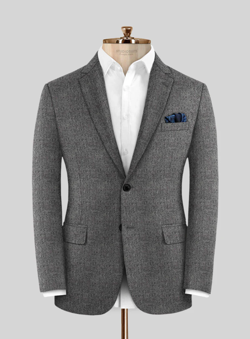Italian Ovidel Gray Wool Jacket