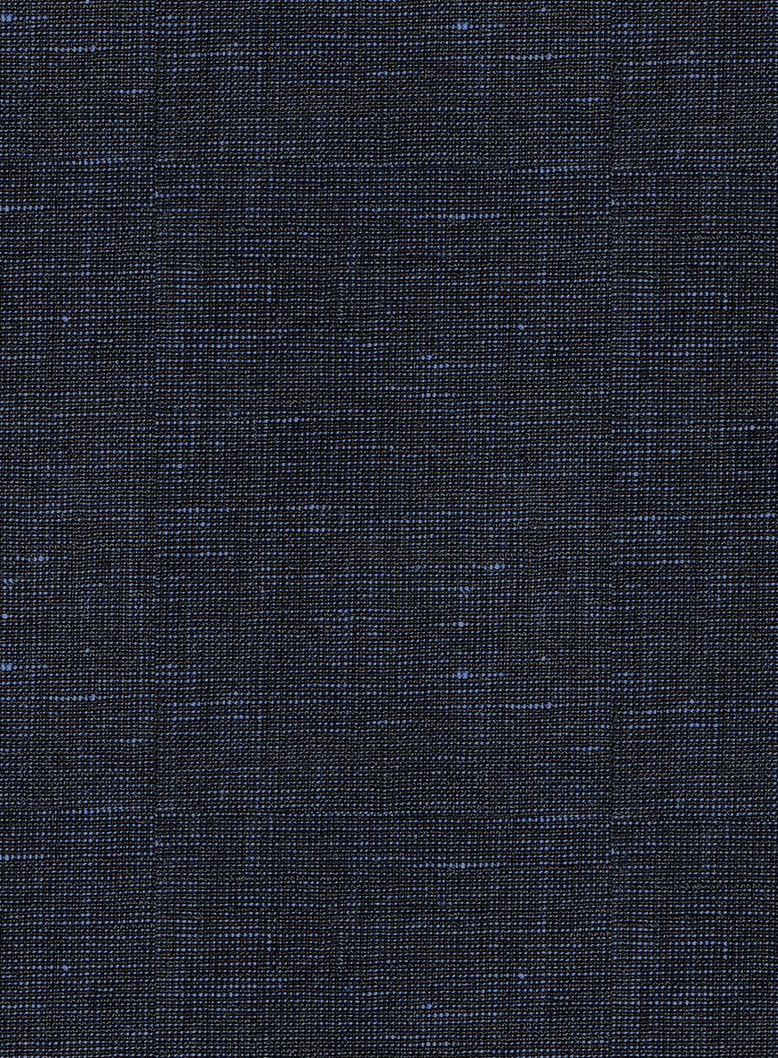 Italian Prato Blue Chambray Linen Suit - Image 6