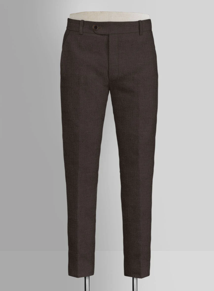 Italian Prato Brown Linen Suit - Image 6