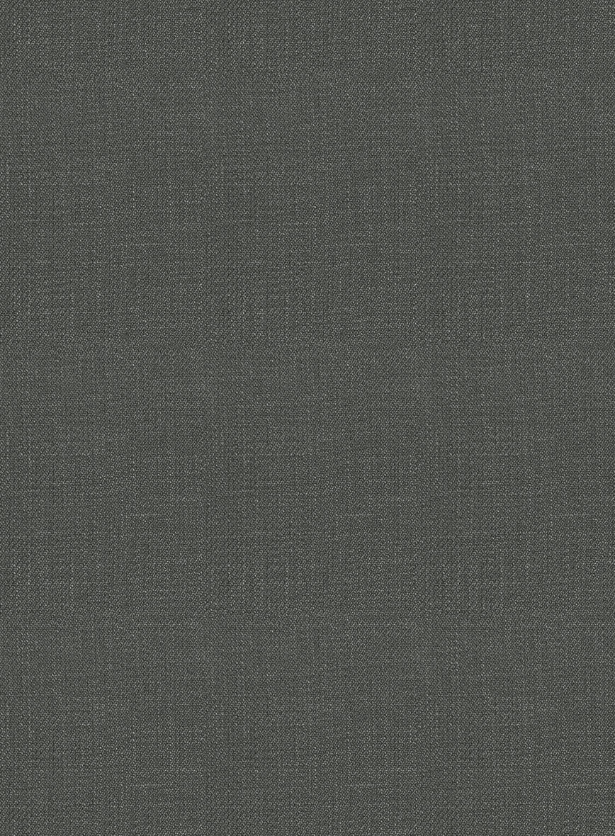 Italian Prato Gray Linen Suit - Image 6
