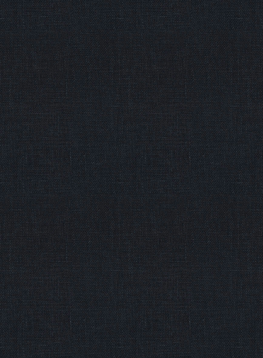 Italian Prato Midnight Linen Jacket - Image 2