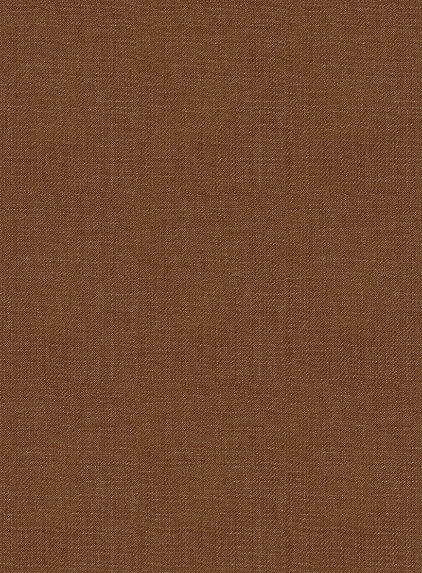 Italian Prato Rust Linen Highland Trousers - Image 7