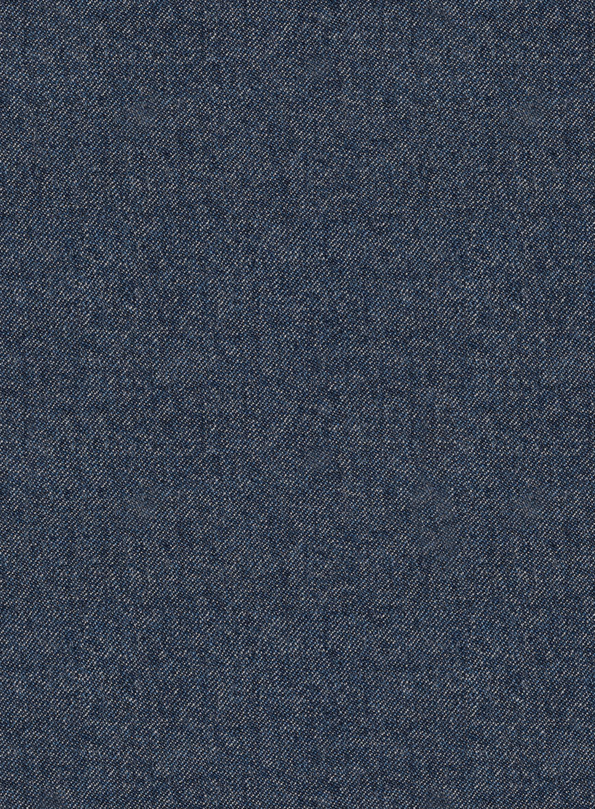 Italian Quelo Indigo Blue Twill Flannel Jacket - Image 2