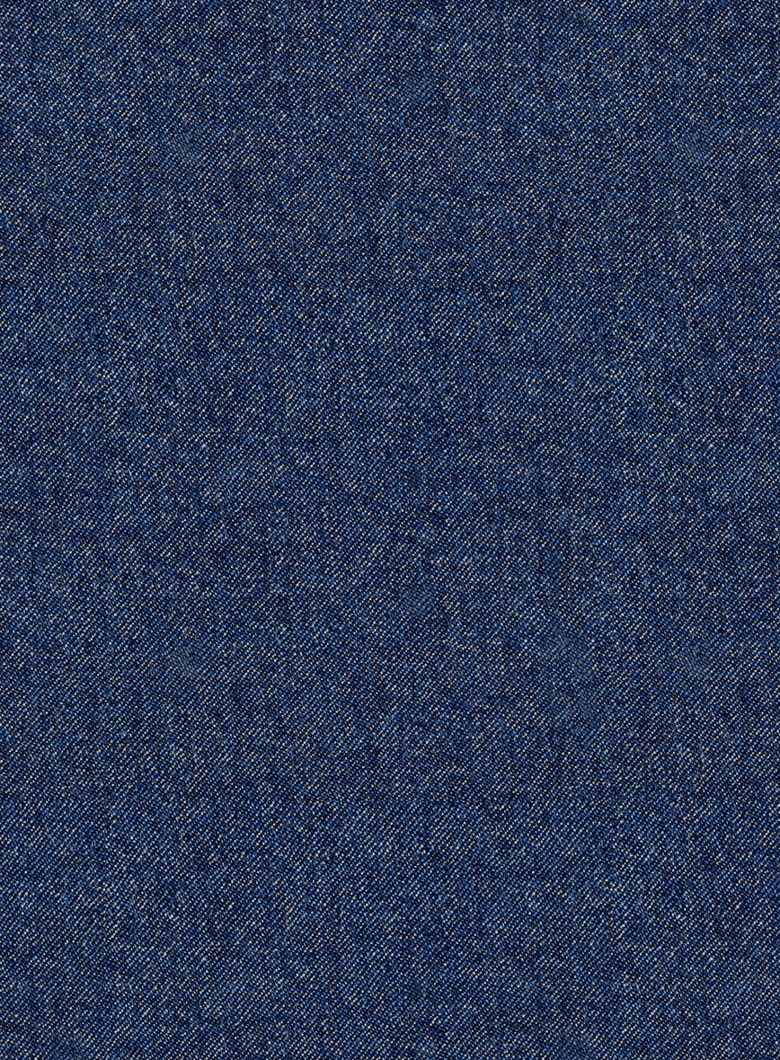 Italian Quelo Lapis Blue Twill Flannel Suit - Image 6