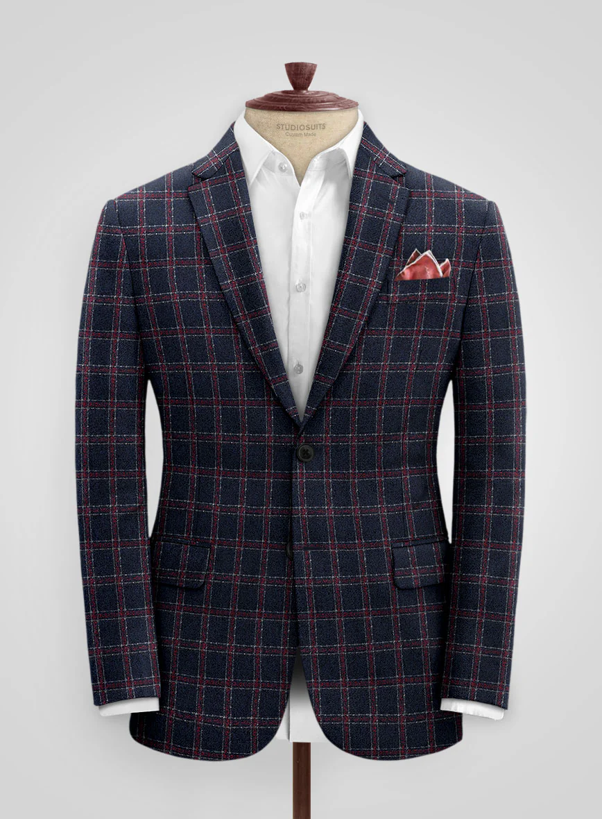 Italian Rarado Checks Tweed Jacket