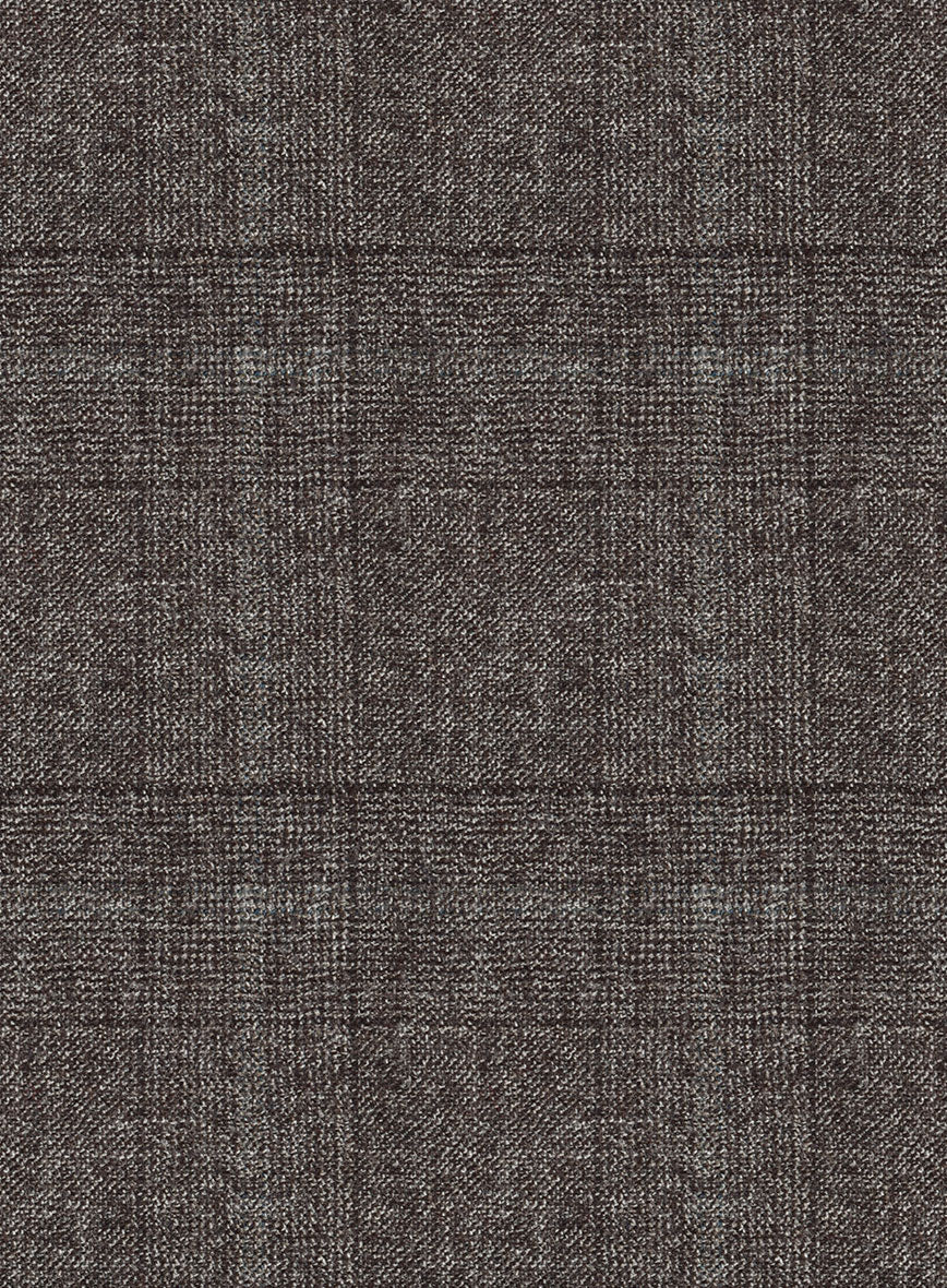 Italian Sift Brown Glen Flannel Pants - Image 2