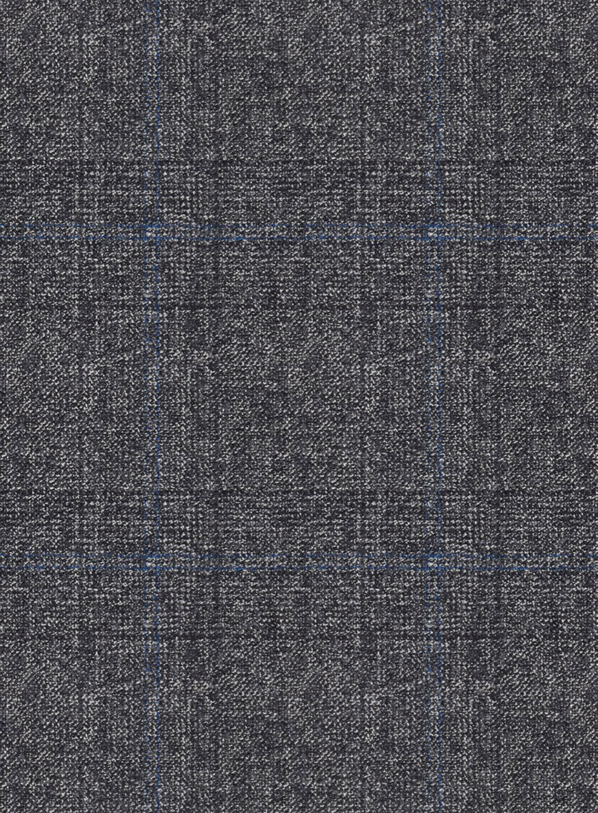 Italian Sift Gray Glen Flannel Jacket - Image 2