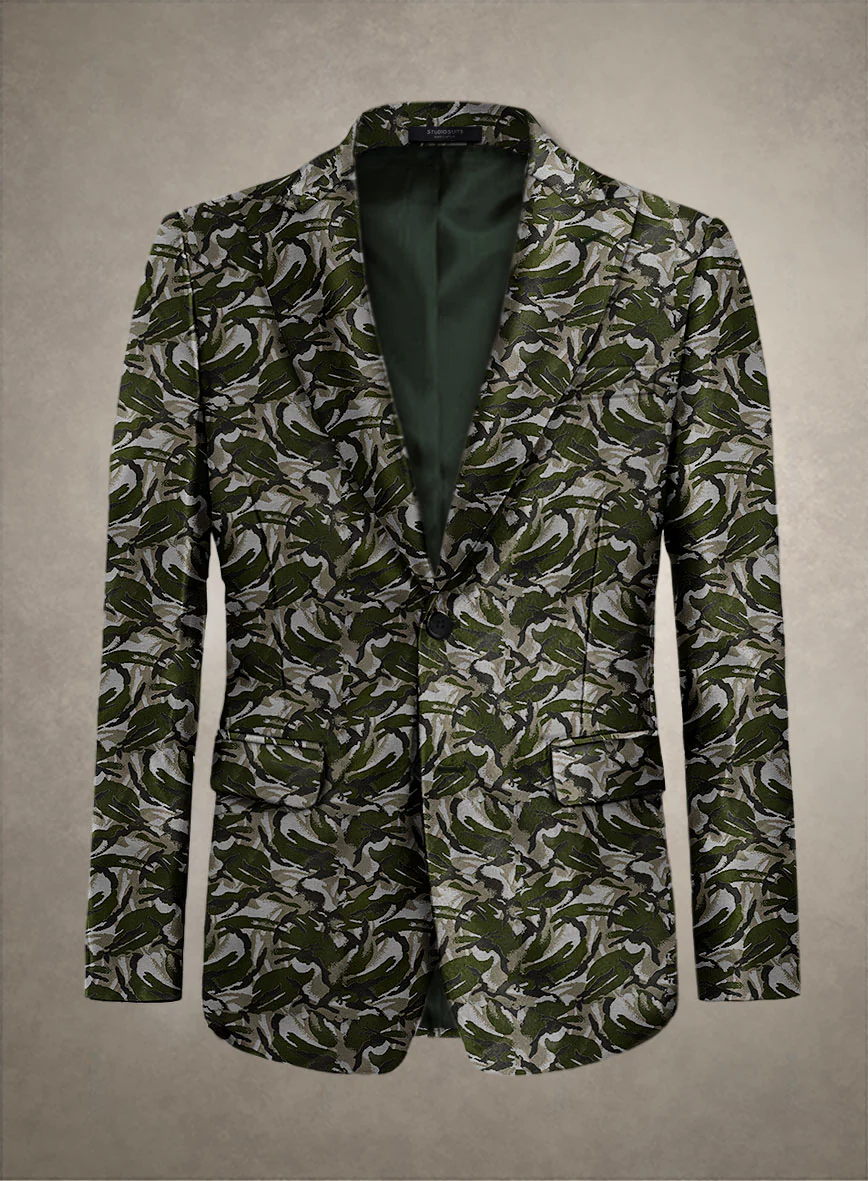 Italian Silk Camuflora Jacket
