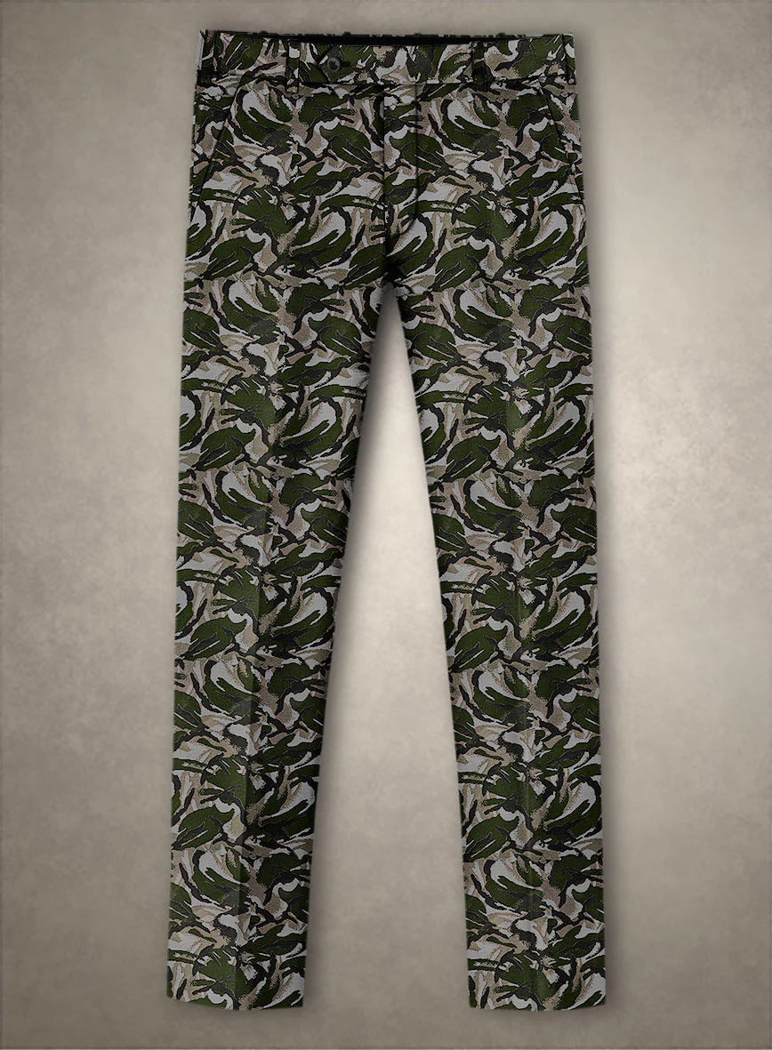 Italian Silk Camuflora Pants - Image 2