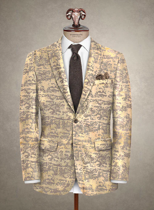 Italian Silk Golden Jacket