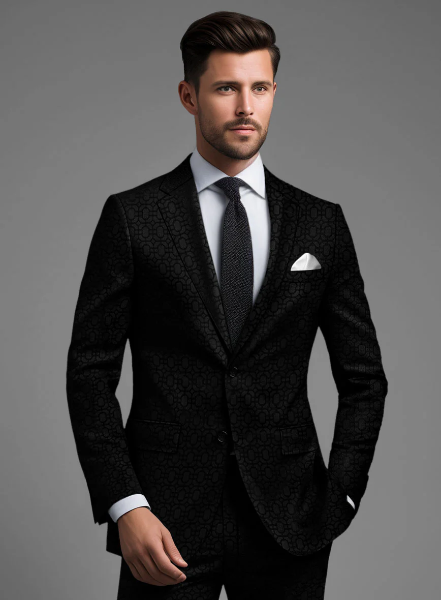 Italian Silk Lycra Virgilio Suit - Image 4