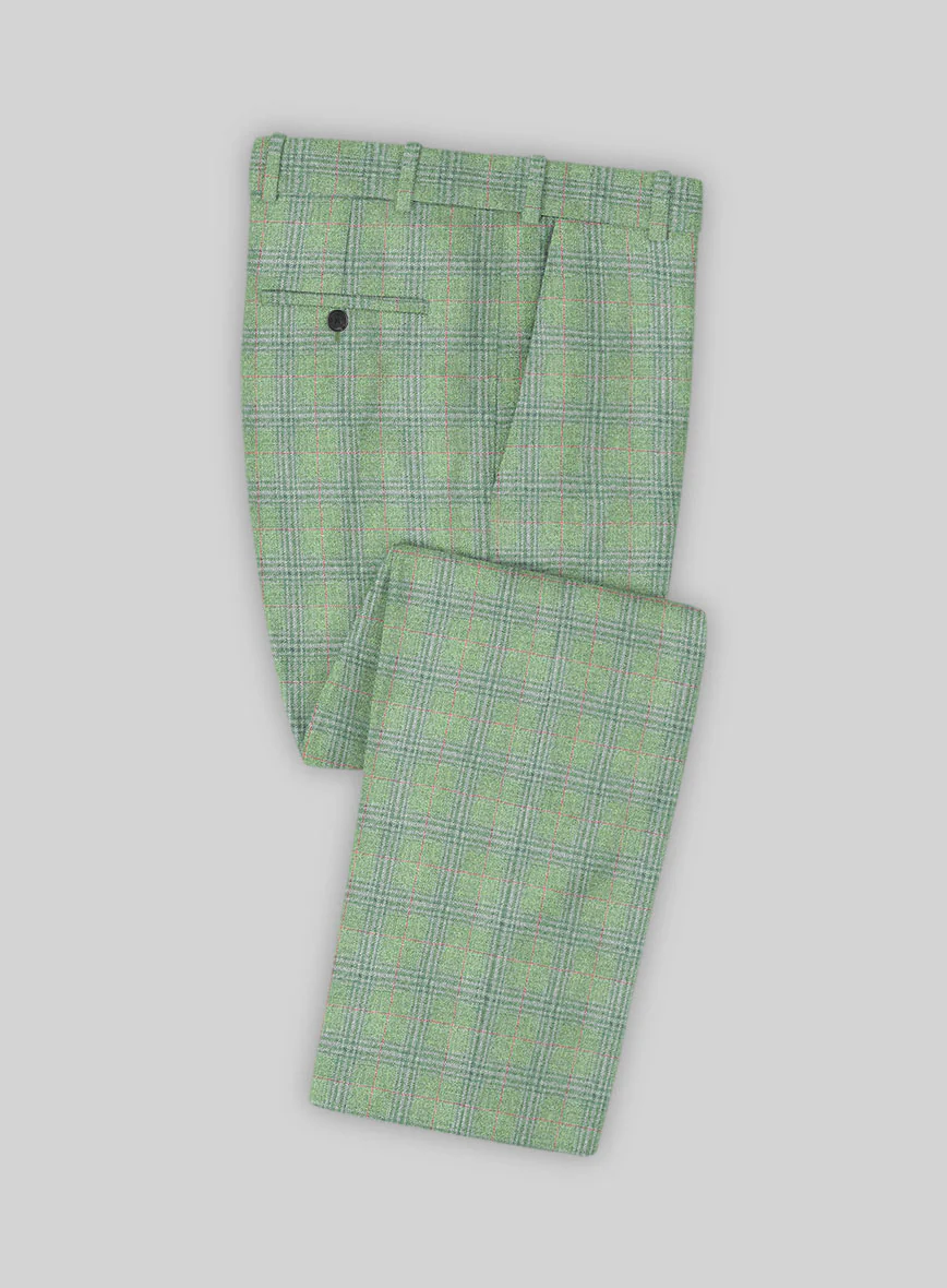 Italian Simoni Checks Tweed Pants