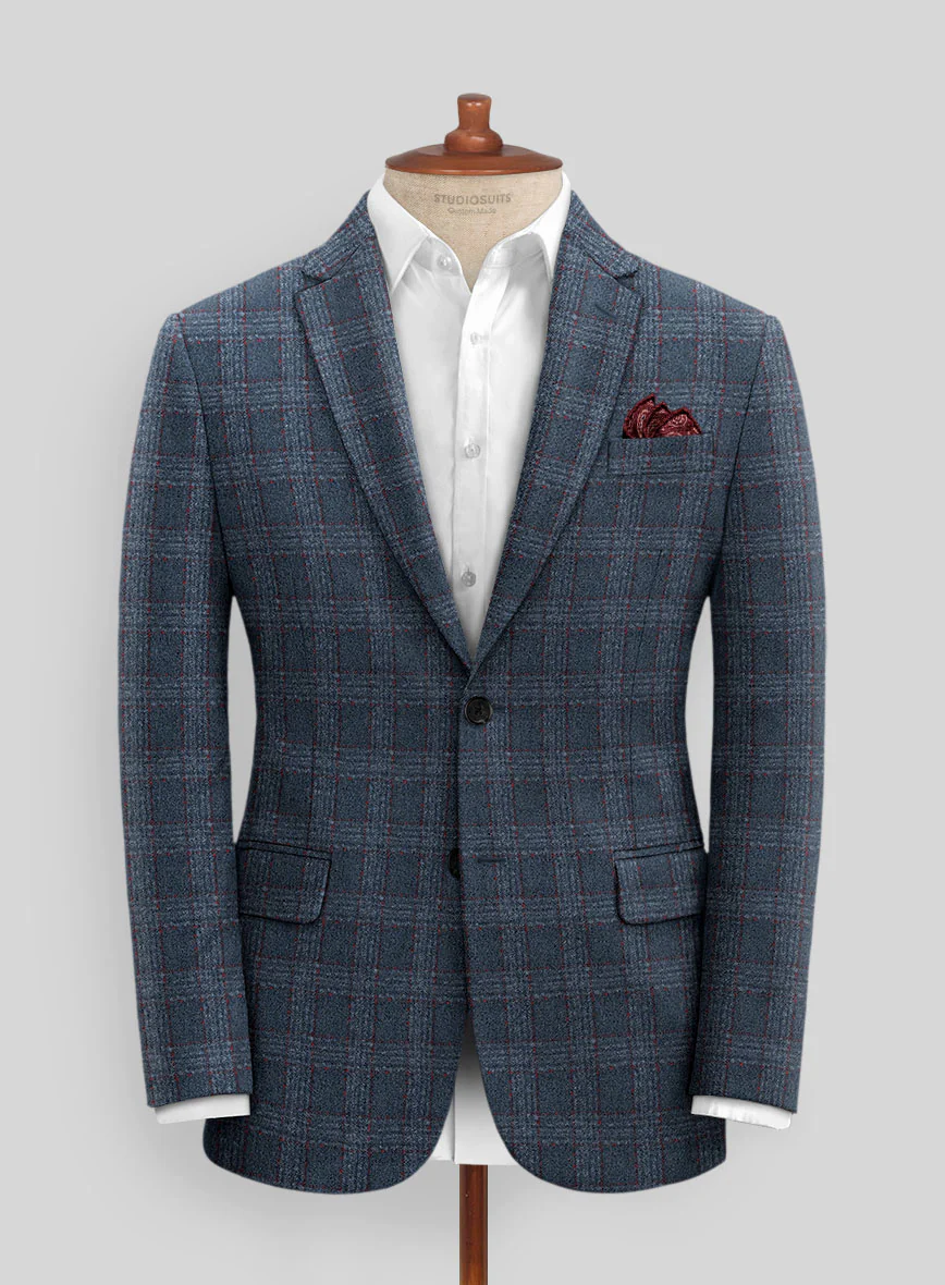 Italian Solda Checks Tweed Jacket
