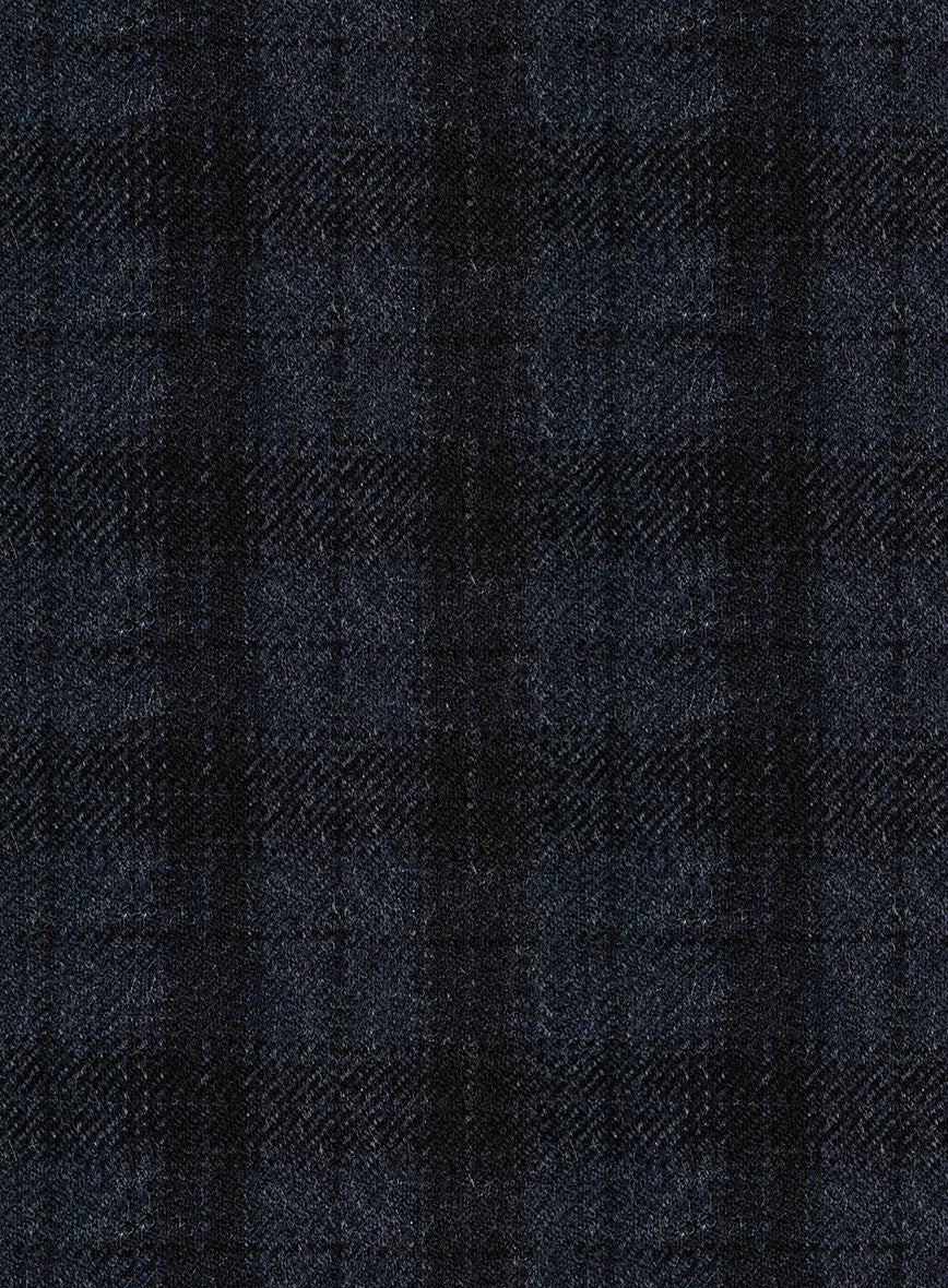 Italian Storm Navy Check Tweed Suit - Image 6