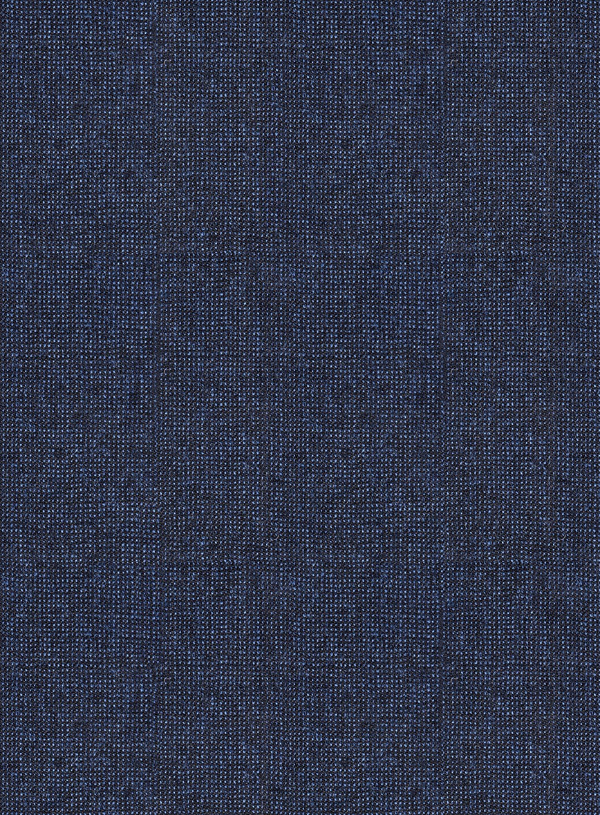 Italian Tavi Dark Blue Nailhead Flannel Suit - Image 6