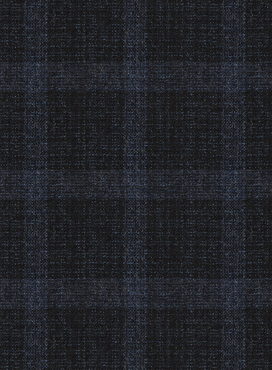 Italian Trek Dark Blue Checks Flannel Jacket - Image 2