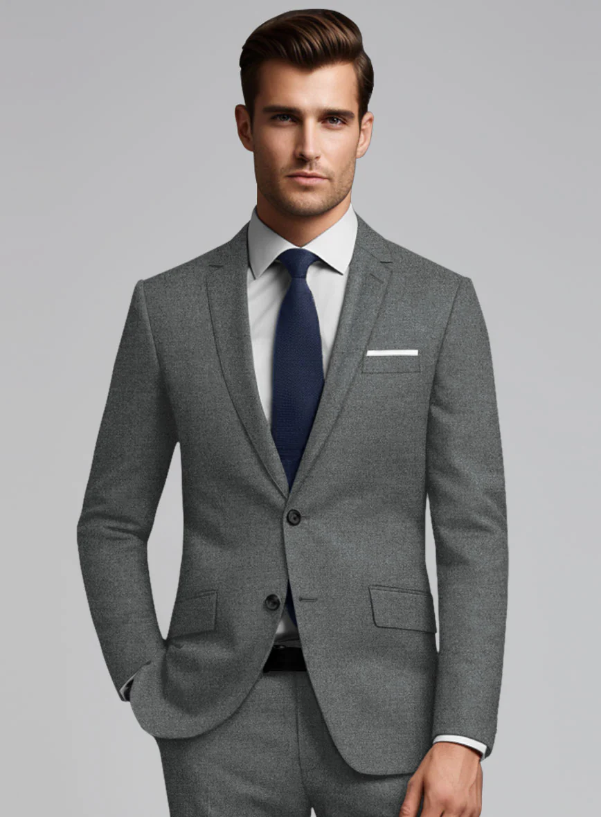 Italian Turna Gray Flannel Jacket - Image 2
