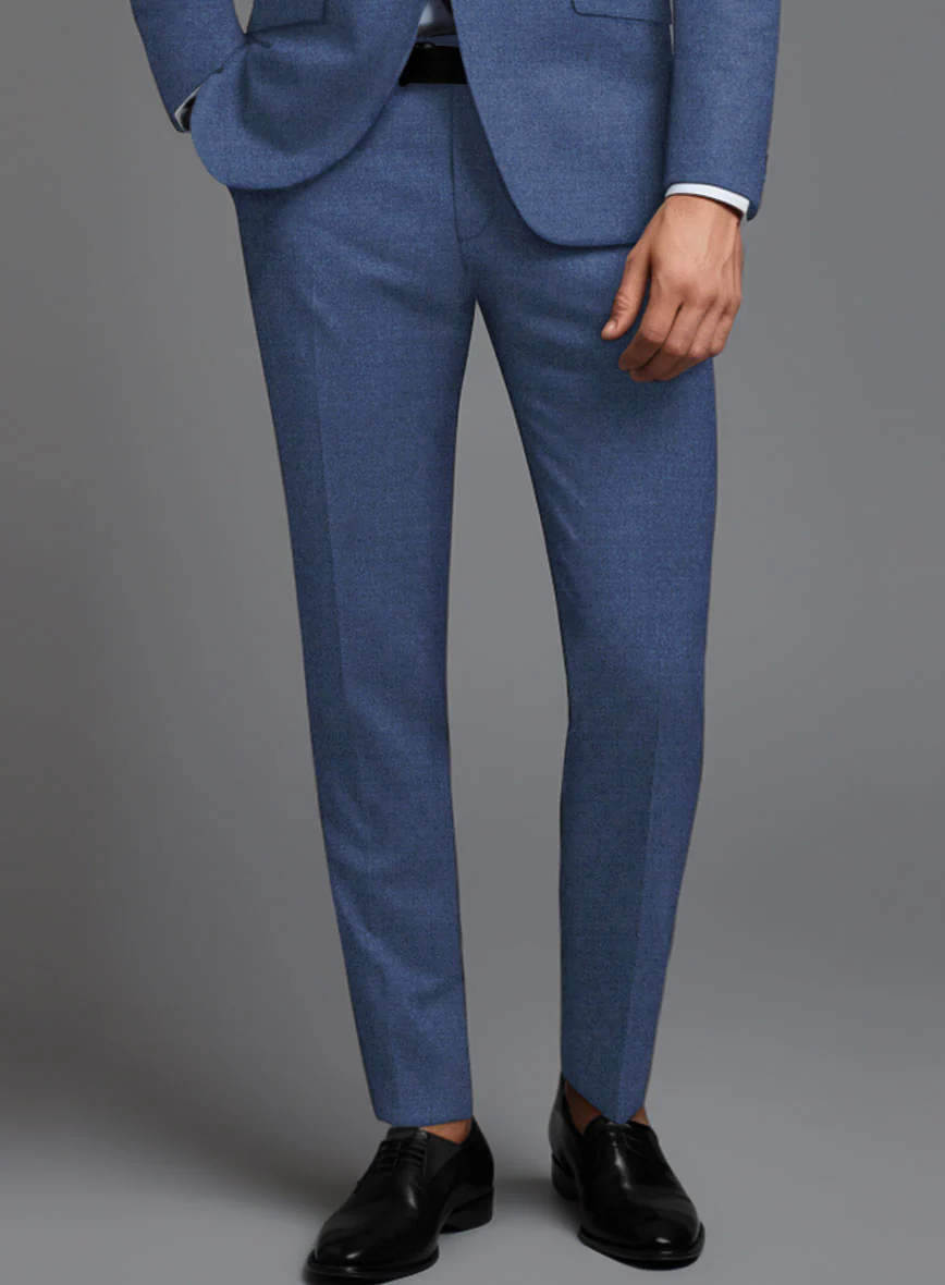 Italian Turna Paris Blue Flannel Suit - Image 5