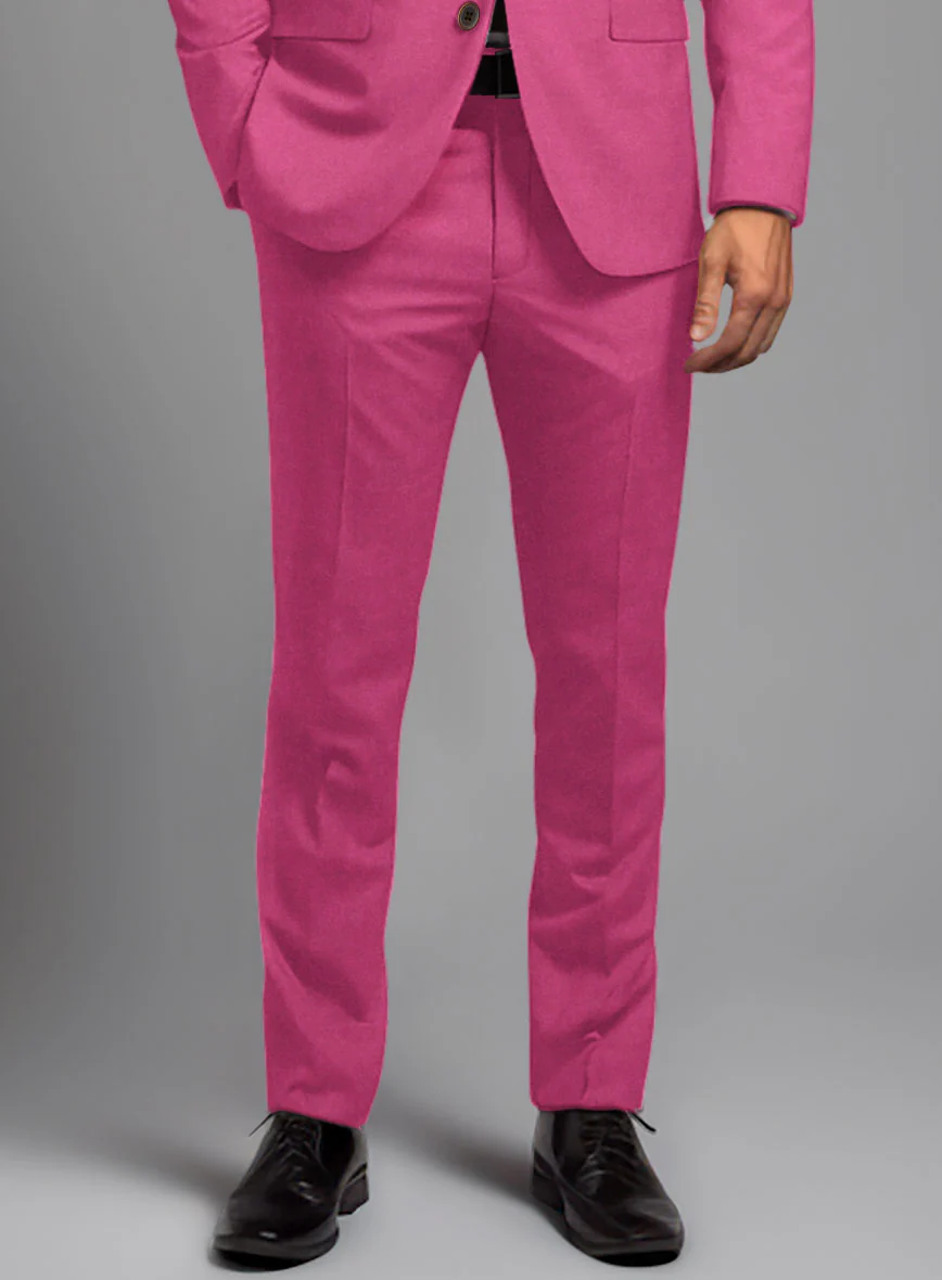 Italian Turna Pink Flannel Suit - Image 5