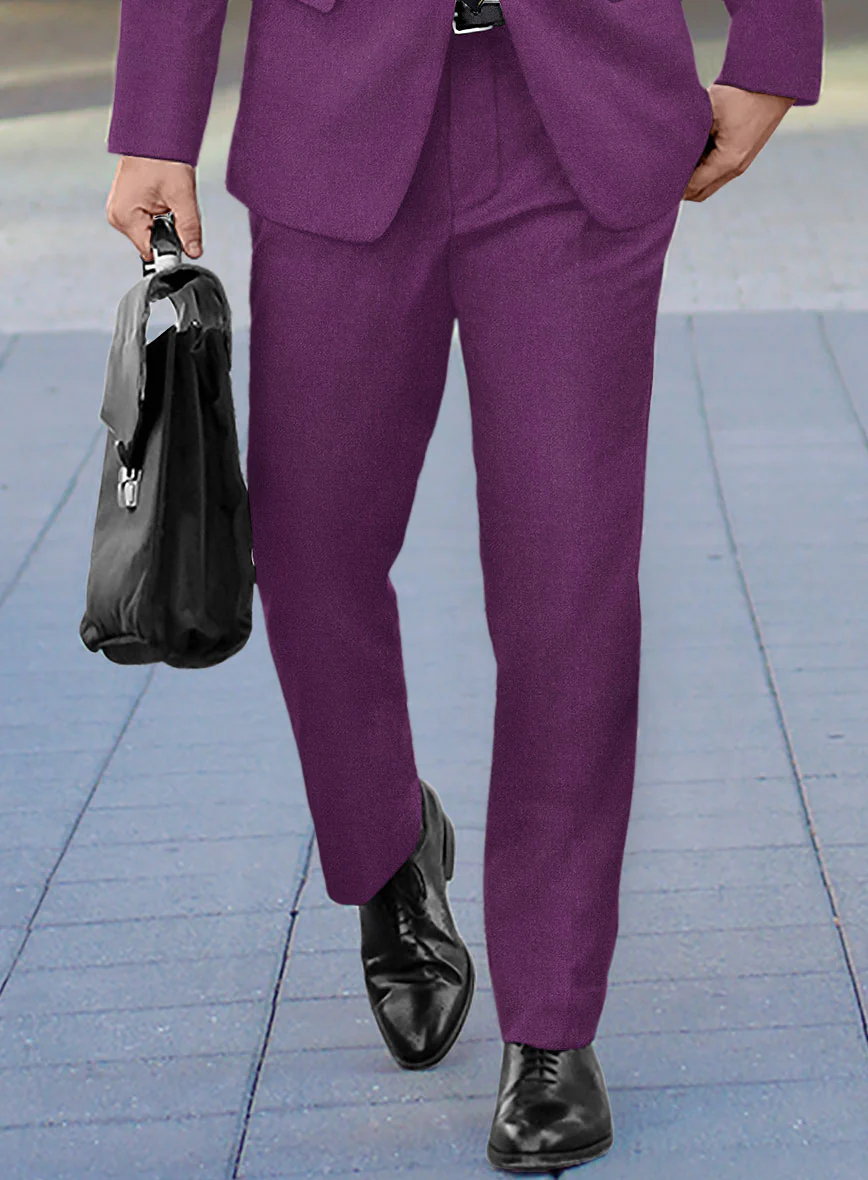 Italian Turna Purple Flannel Pants - Image 2