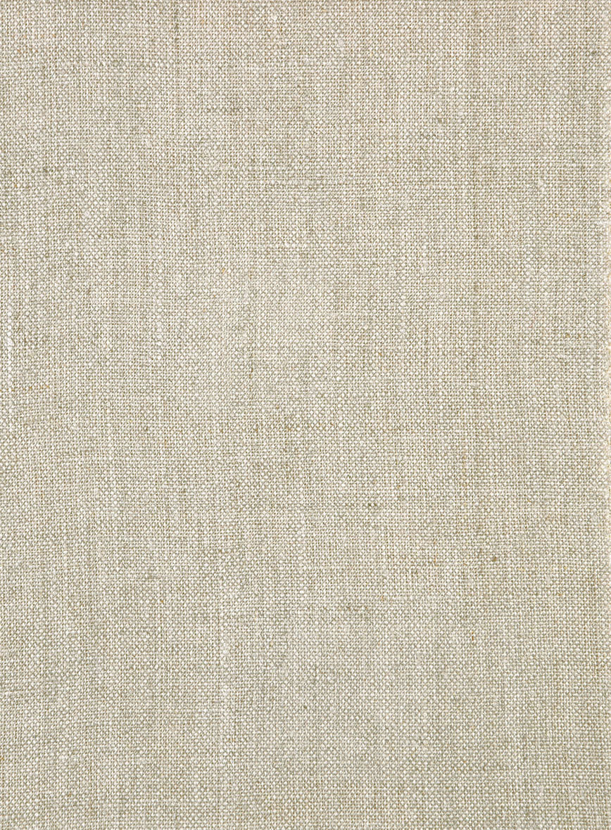 Italian Vintage Beige Linen Pants - Image 3