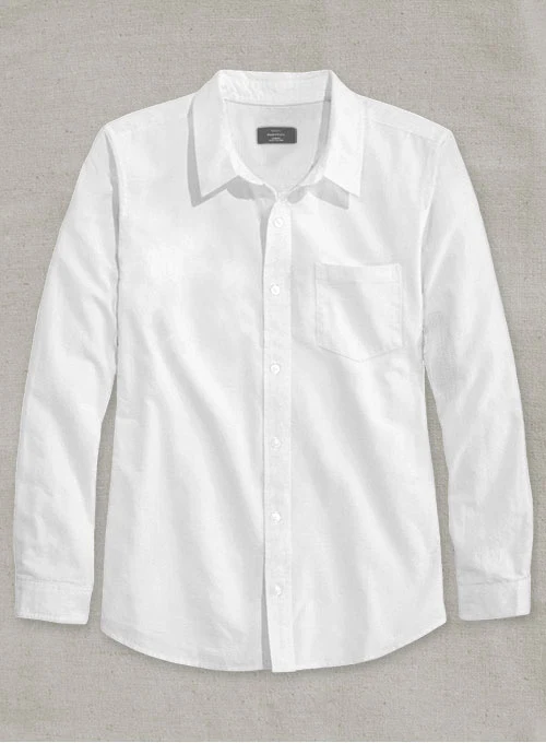 Italian Voile Cotton White Shirt - Image 2
