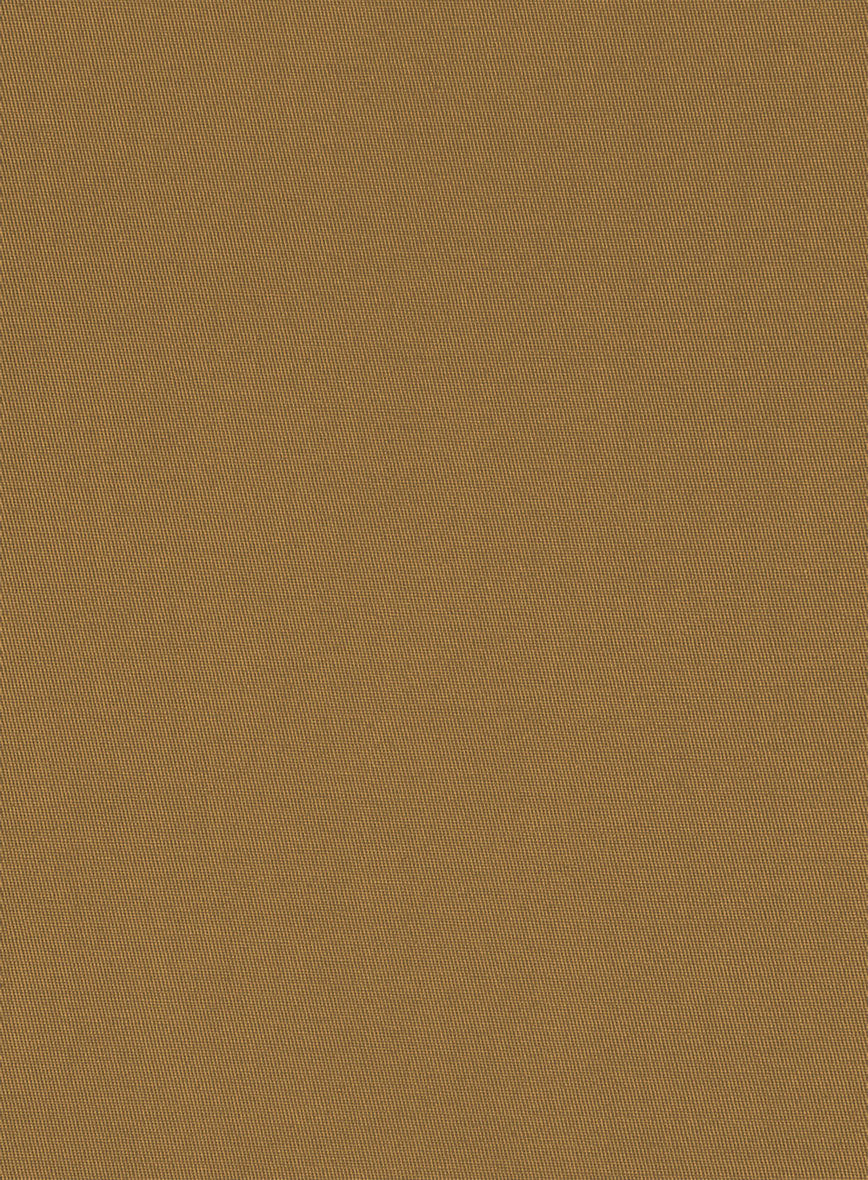 Italian Walnut Brown Cotton Stretch Shorts - Image 6