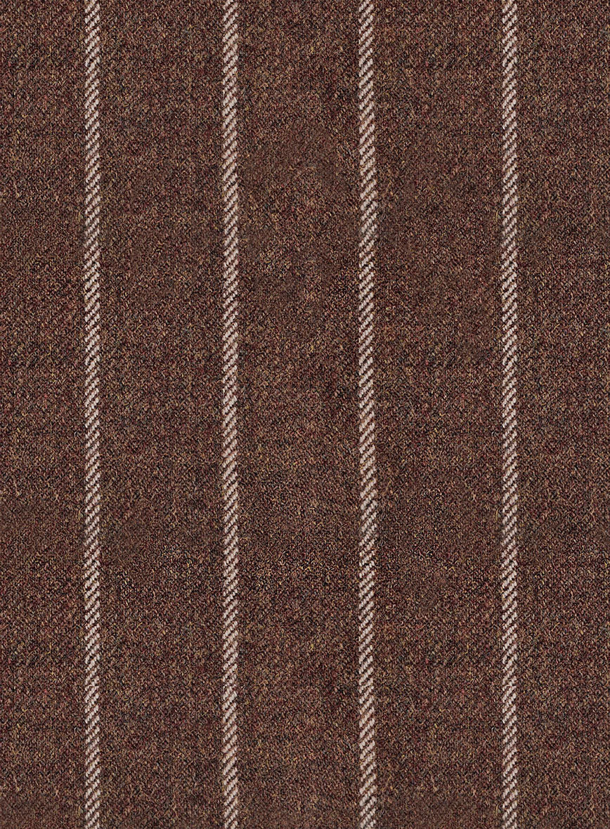 Italian Walnut Rope Stripe Tweed Jacket - Image 3