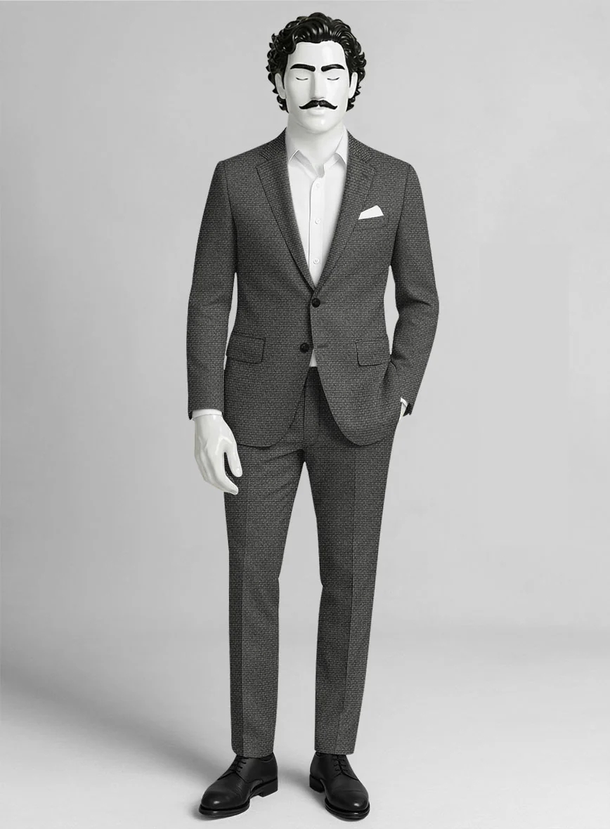 Italian Wool Basket Weave Zanetti Suit
