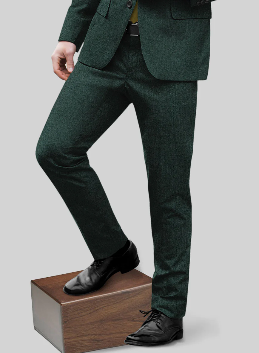 Italian Wool Cashmere Martini Green Suit - Image 5
