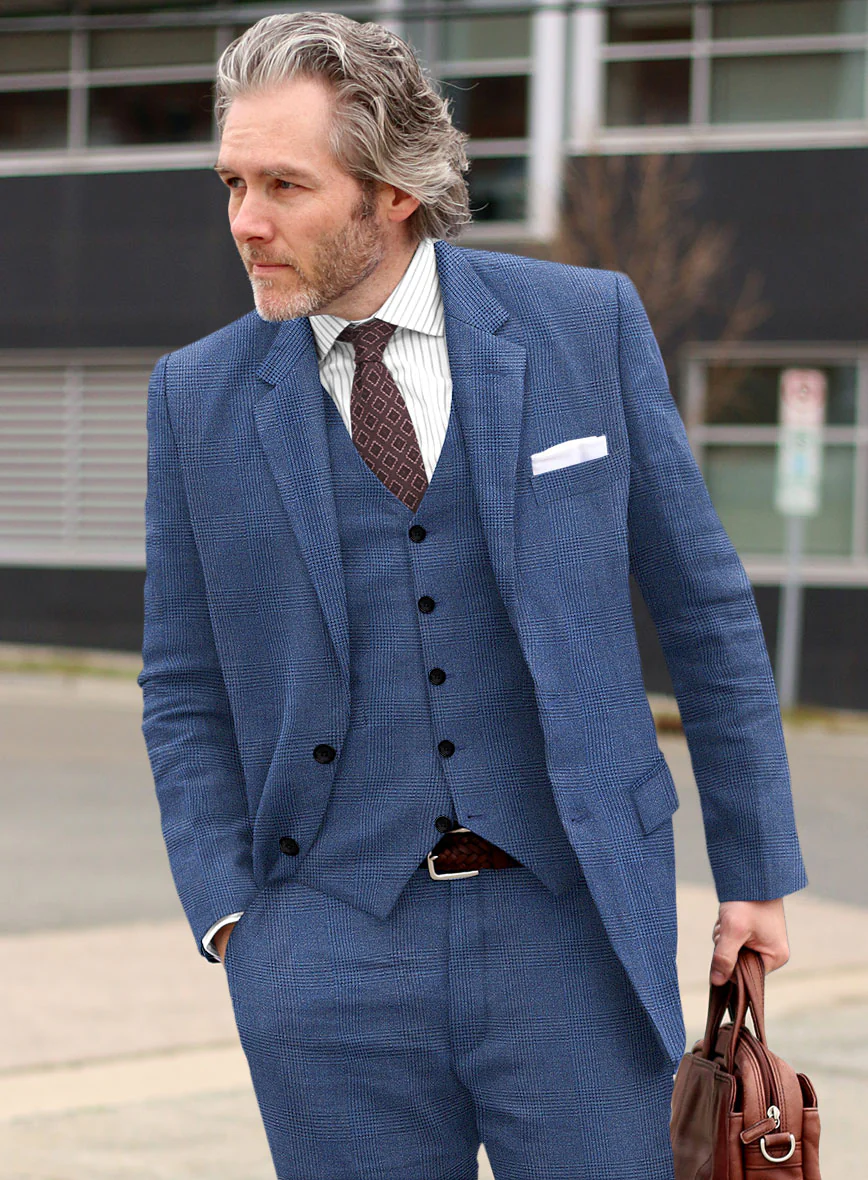 Italian Wool Linen Jeremias Suit - Image 4