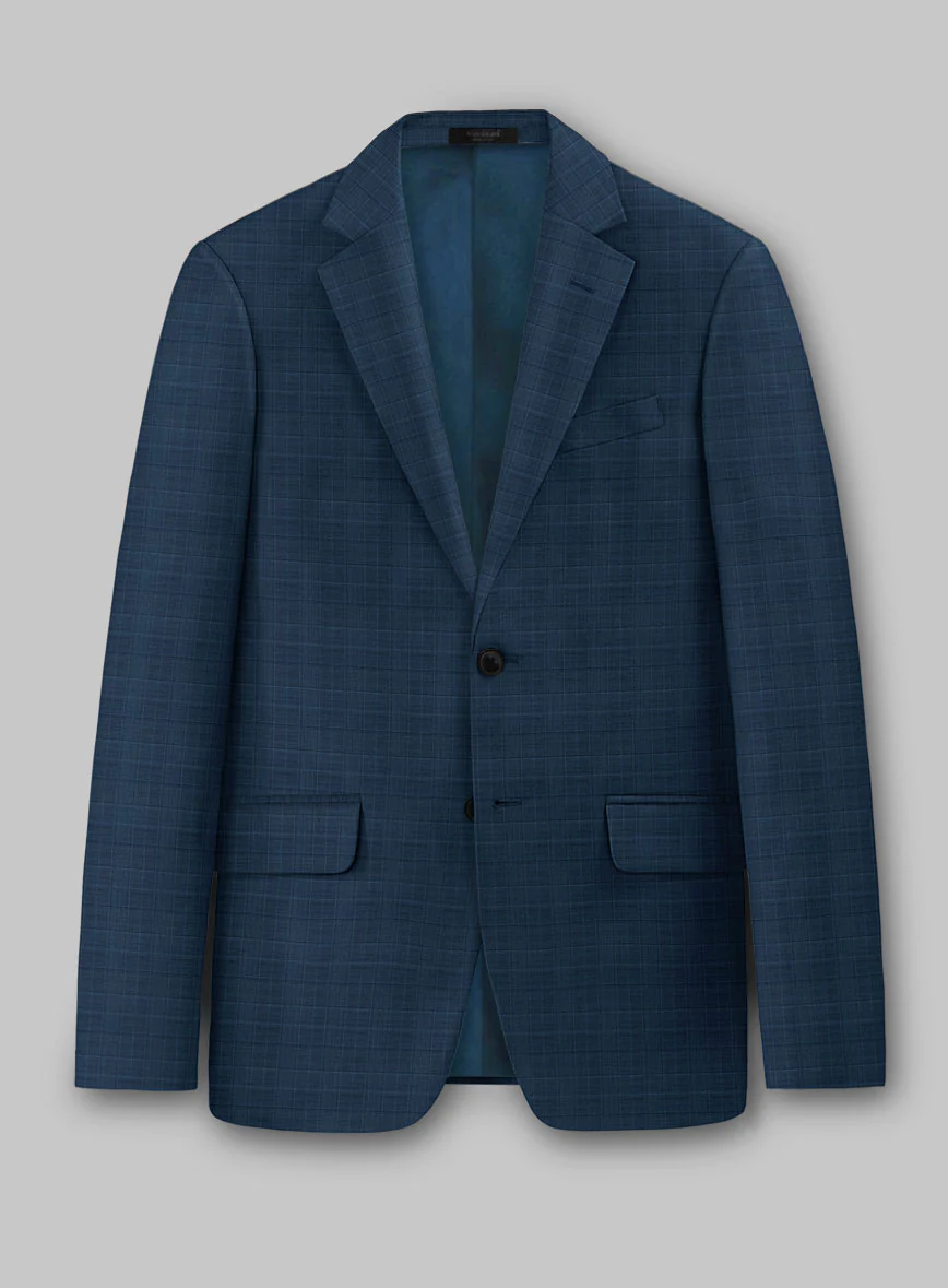 Italian Wool Lycra Giardini Suit - Image 3