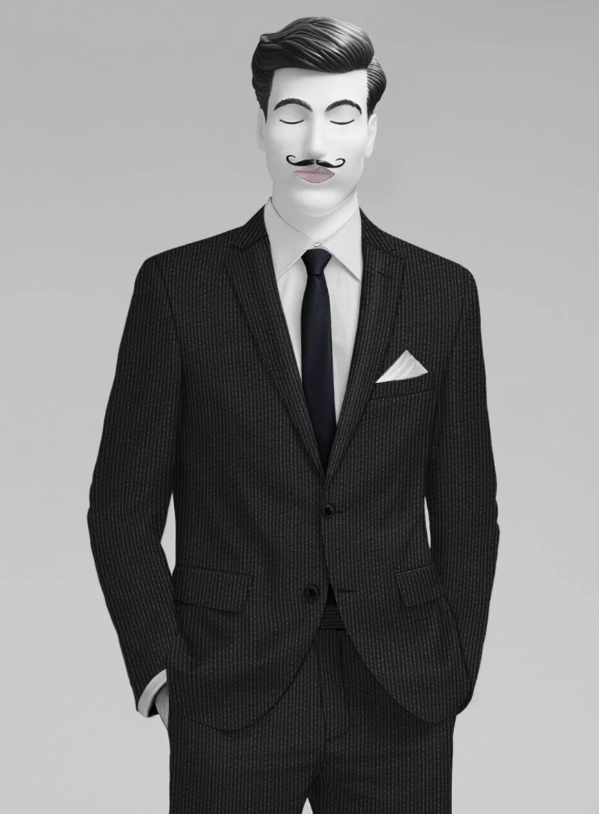 Italian Wool Lycra Ulvero Suit - Image 3